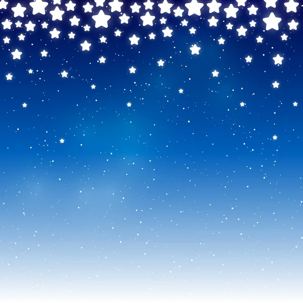 Shiny Stars Blue Background — Stock Vector