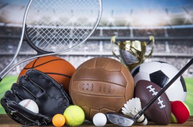 Hayalarına konsept spor, kupa ve şampiyonluk