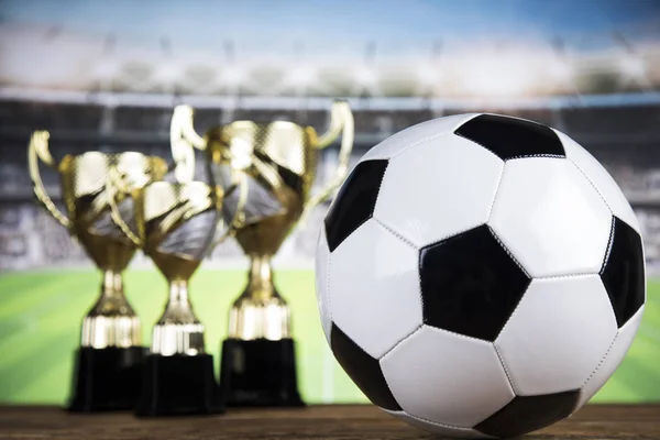 Troféu Para Campeão Fundo Esporte — Fotografia de Stock