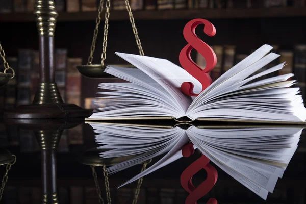 Книга Право Правовий Кодекс Концепції Справедливості — стокове фото