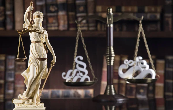 Lady Van Justitie Recht Rechtvaardigheid Concept — Stockfoto