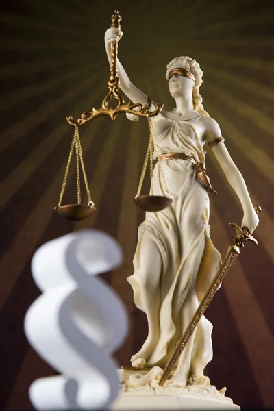 Lady Van Justitie Recht Rechtvaardigheid Concept — Stockfoto