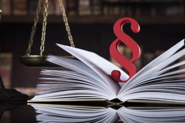 Boek Wet Gerechtelijk Wetboek Van Justitie Concept — Stockfoto