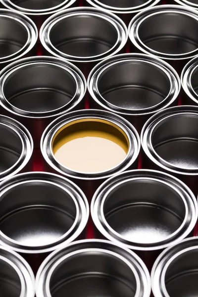 Tin metal cans, Painting background