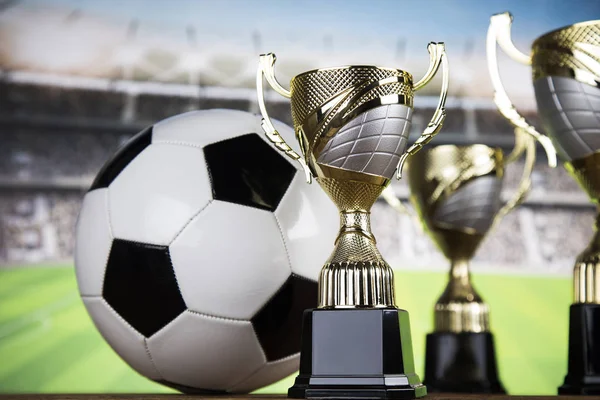 Prémio Campeonato Troféus Fundo Estádio Desportivo — Fotografia de Stock