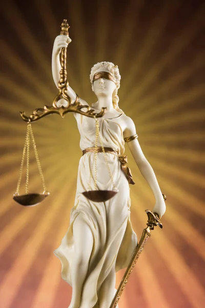 Frau Für Gerechtigkeit Recht Und Gerechtigkeit — Stockfoto