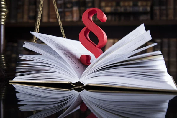 Book Law Legal Code Justice Concept — Stock Photo, Image