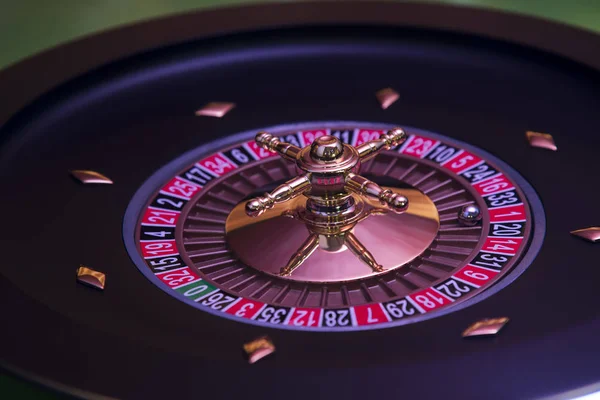 Casino Roulette Das Einer Bewegung Läuft — Stockfoto