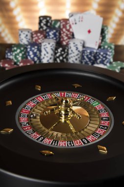Rulet Oyun masada Poker fişleri