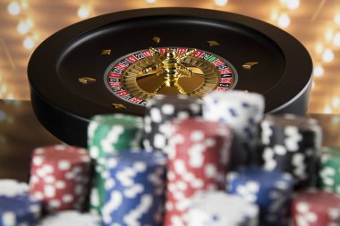 Rulet Oyun masada Poker fişleri