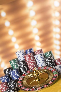 Rulet Oyun masada Poker fişleri