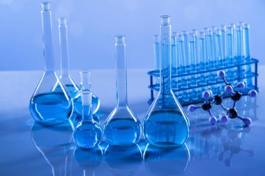 çeşitli laboratuar cam malzemeleri