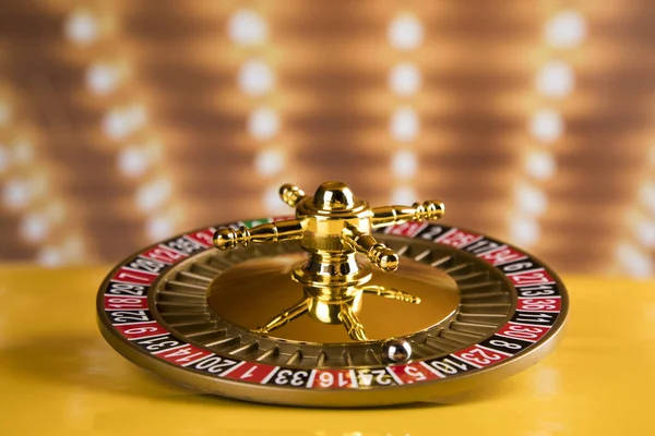 Spieltisch Roulette Rad Bewegung Casino Hintergrund — Stockfoto
