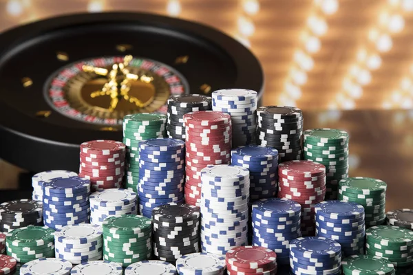 Rulet Oyun masada Poker fişleri