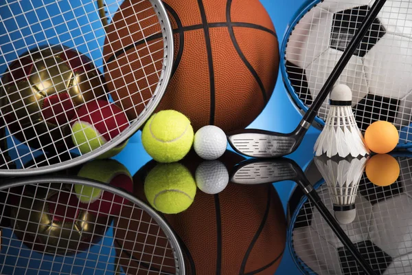 Sport Equipment Balls Background — Stock Photo, Image