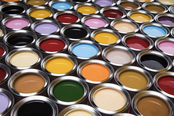 Paleta Kolorów Puszka Tęcza Kolory Tła — Zdjęcie stockowe