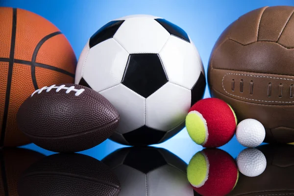 Sport Equipment Balls Background — Stock Photo, Image