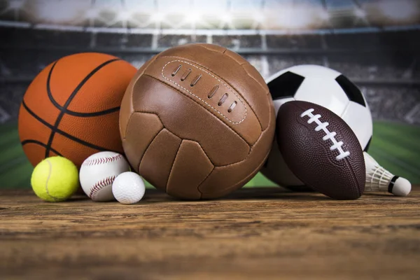 Winner Trophy Sport Equipment Balls — Stock Photo, Image