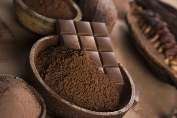초콜릿 코코아와 디저트의 — 스톡 사진