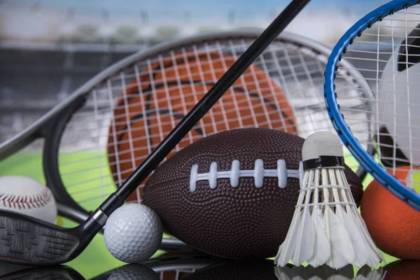 Balls Sports Equipment Winner Background — Stock Photo, Image