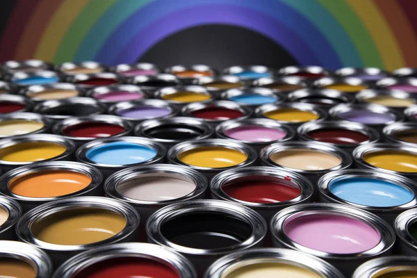 Χρωματολόγια Και Χρώματα Rainbow — Φωτογραφία Αρχείου