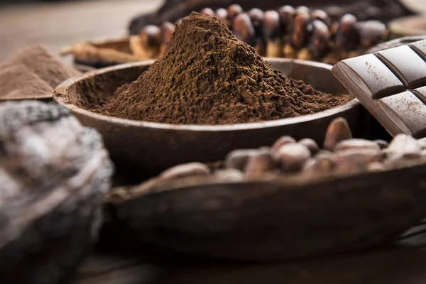 Ароматне Какао Шоколад Фоні Натурального Паперу — стокове фото
