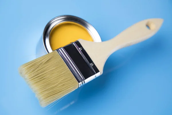 Paintbrush Cans Color — Stock Photo, Image