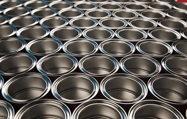 開いている缶の塗料 創造性の概念 — ストック写真