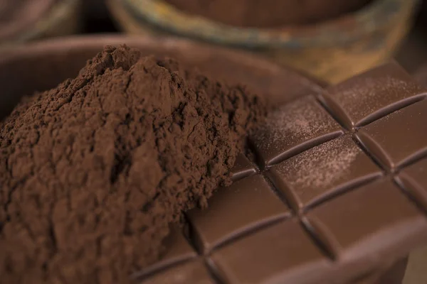 초콜릿바, 사탕 사탕, 카카오씨, 분유 — 스톡 사진