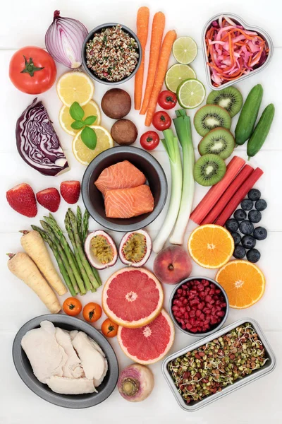 Υγιεινή Διατροφή Για Δίαιτα Και Βάρος Απώλεια Έννοια Φρέσκα Λαχανικά — Φωτογραφία Αρχείου