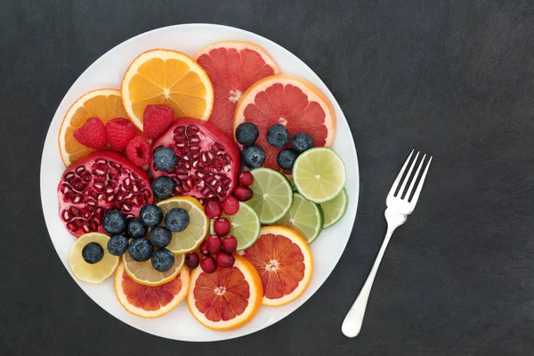 Fresh Fruit Health Food High Anthocaynins Antioxidants Dietary Fibre Vitamins — Stock Photo, Image