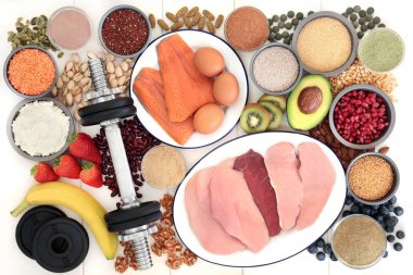 Vücut geliştirme sağlık gıda ve donanımları