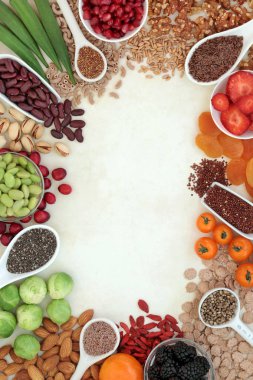 Yüksek lif sağlık gıda arka plan sınırı