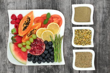 Süper yiyecek ve kilo kaybetme için otlar