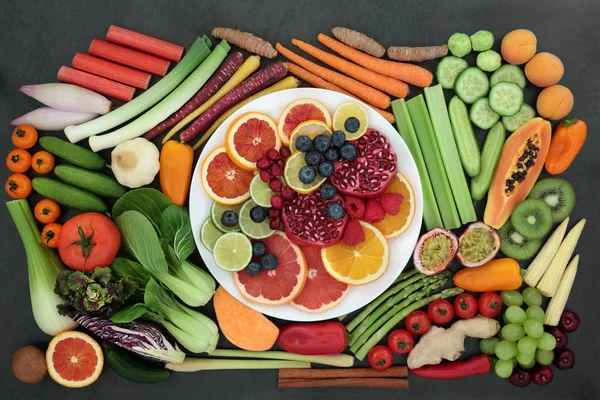 Hälsokost för sunda matvanor — Stockfoto
