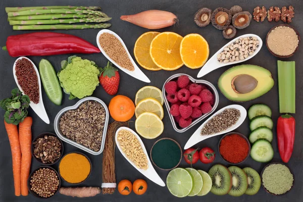 Val av mat för lever detox — Stockfoto