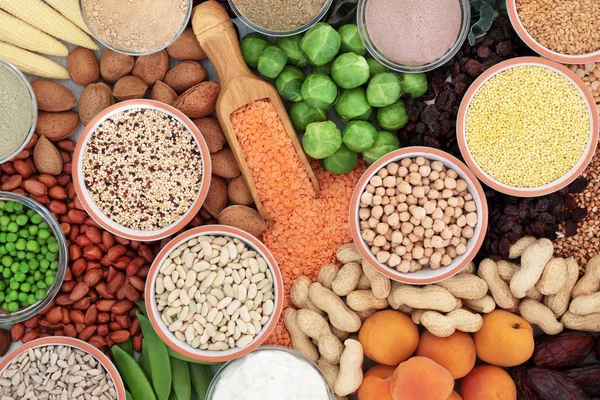 Alta Proteína Saúde Seleção de Alimentos — Fotografia de Stock