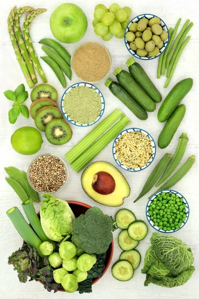 Zelené jídlo pro zdravou stravu — Stock fotografie