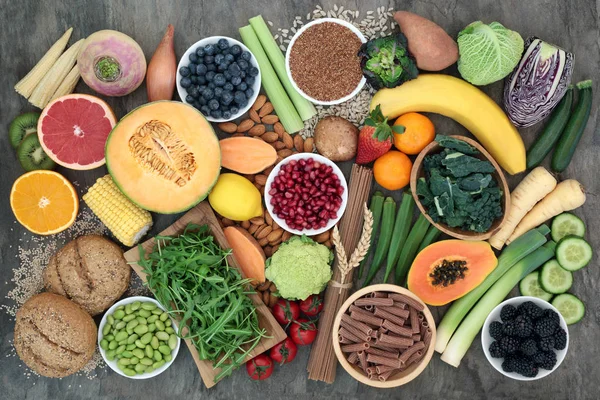 Alimentos ricos em fibras para uma boa saúde — Fotografia de Stock