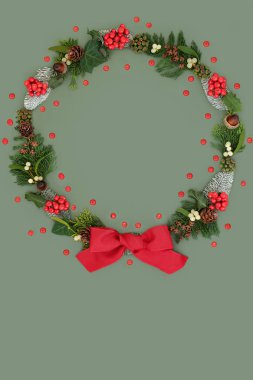 Noel ve kış çelenk