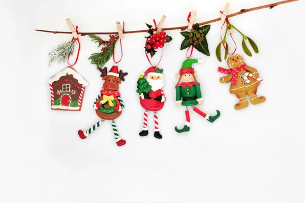 Závěsná Vánoční dekorace — Stock fotografie
