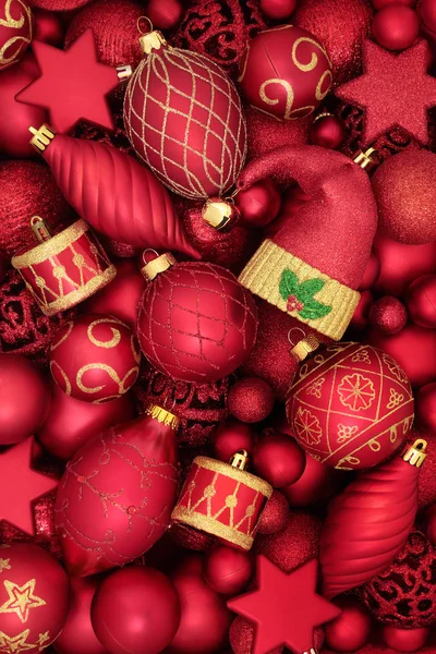 Díszítő karácsonyi baubles — Stock Fotó