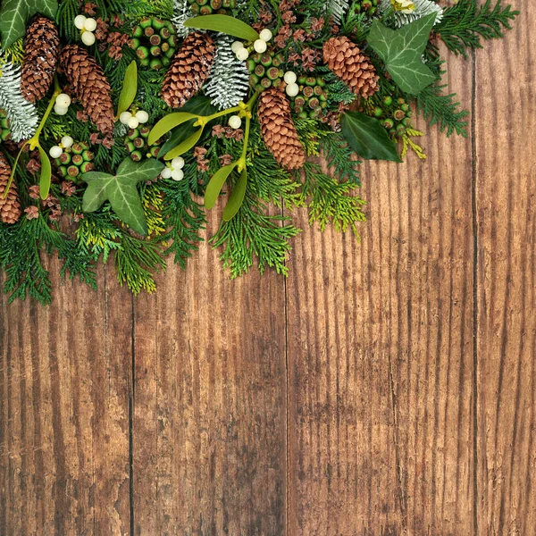 Rustic Winter Background — Stock Photo, Image