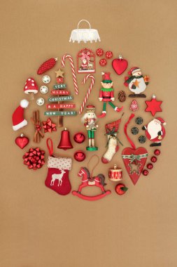  .Christmas Retro Bauble Decoration