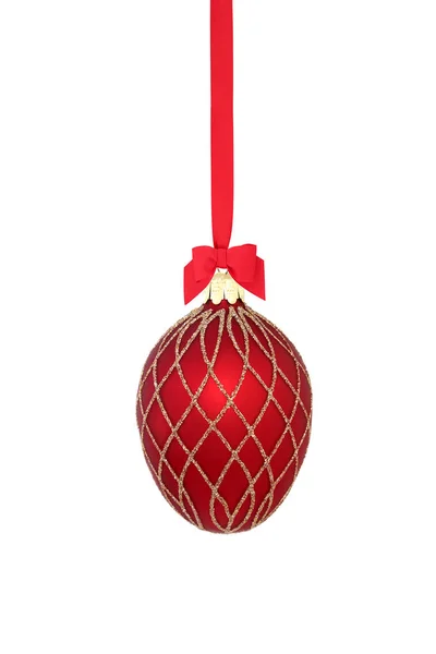 Kerstboom bauble decoratie — Stockfoto