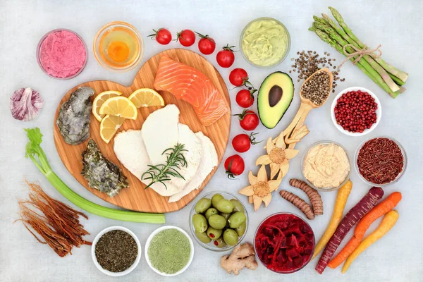 Вибір суперпродовольства для здоров'я — стокове фото