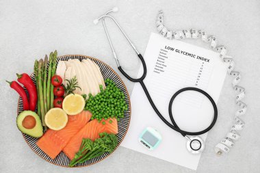 Low GI Diet Health Food for Diabetics clipart