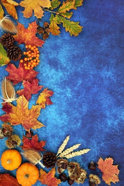 Herbst Hintergrund Grenze Zusammensetzung — Stockfoto