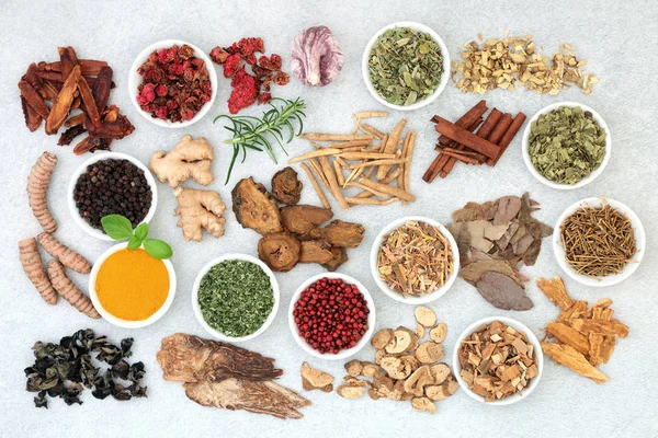 Super Food Herbal Medicine — Fotografia de Stock