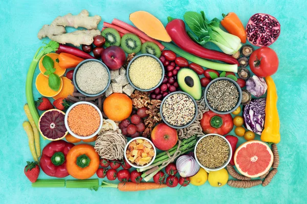 Sağlıklı süper yiyecek toplama — Stok fotoğraf